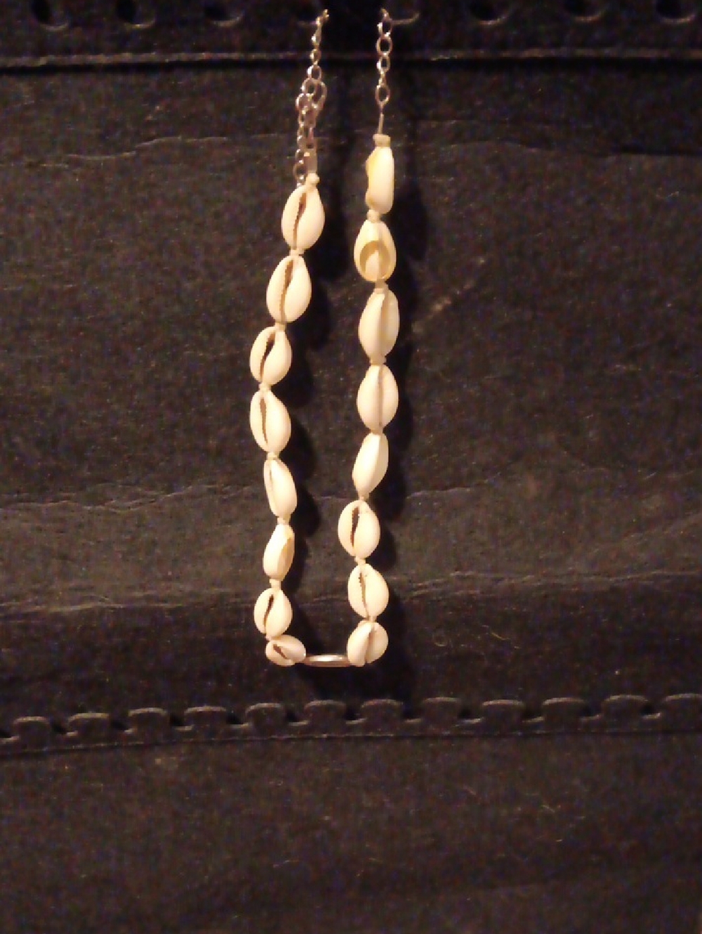 Natural White Shell Bead Necklace - Cowrie Women Jewelry
